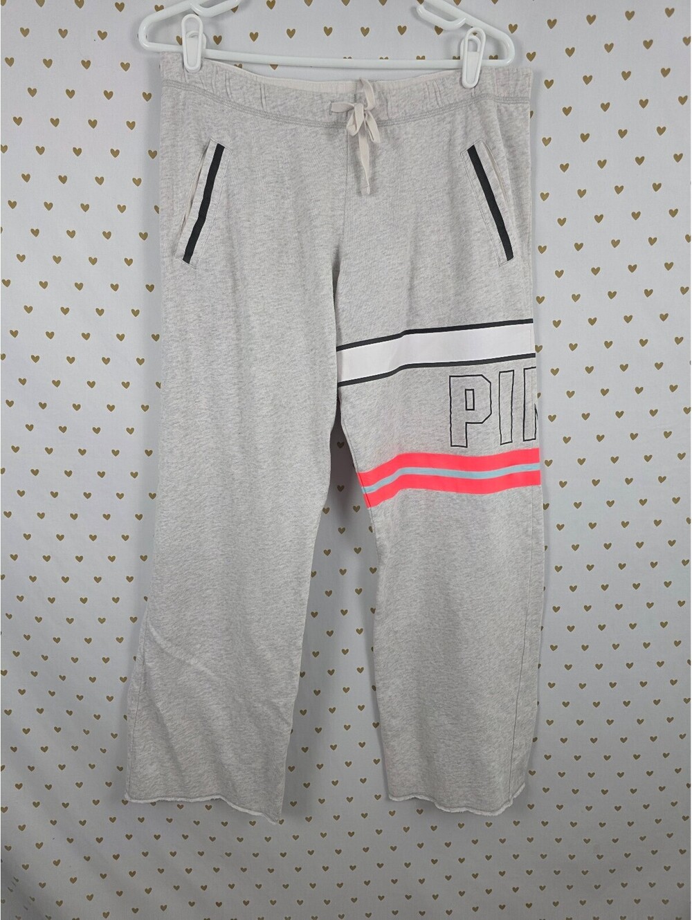 Victorias Secret PINK Medium Boyfriend diaper butt sweats Flare sweatpants